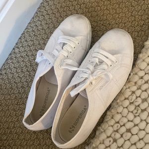 White platform superas. Worn 2x